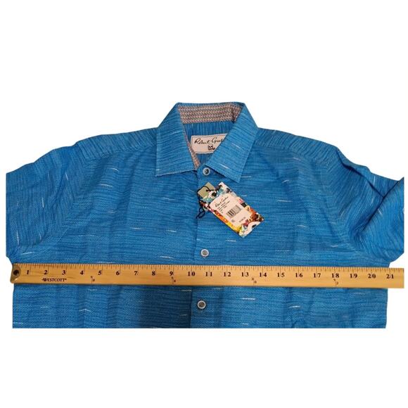 Robert Graham Mens Classic Fit Brixton Long Sleeves Button Up Flip Cuff Shirt - Picture 3 of 15